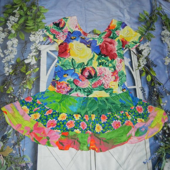JAMS WORLD Flower Patch #W329-FLPA Hattie Sundress - Picture 1 of 4